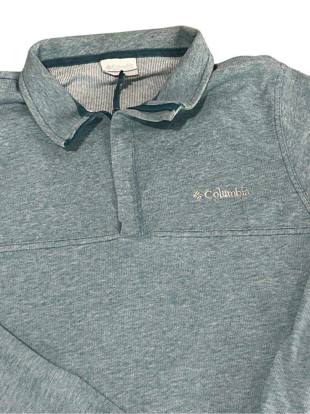 Columbia Men's 1/4 Zip Heathered Fleece Pullover - Size S - Picture 4 of 5